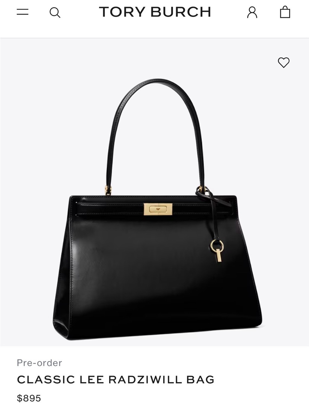 Tory Burch CLASSIC LEE RADZIWILL BAG - Picture 7 of 8